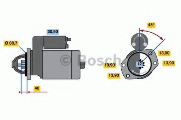 Imagine starter BOSCH 0 986 018 651