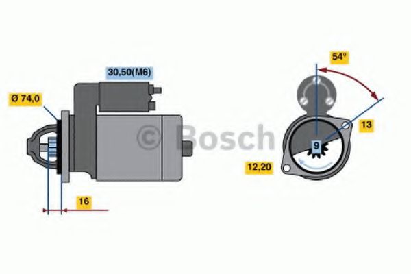 Imagine starter BOSCH 0 986 018 830