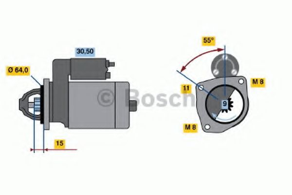 Imagine starter BOSCH 0 986 018 880