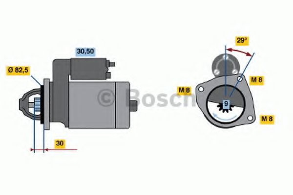 Imagine starter BOSCH 0 986 018 950