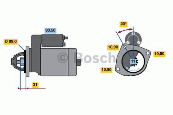 Imagine starter BOSCH 0 986 018 990