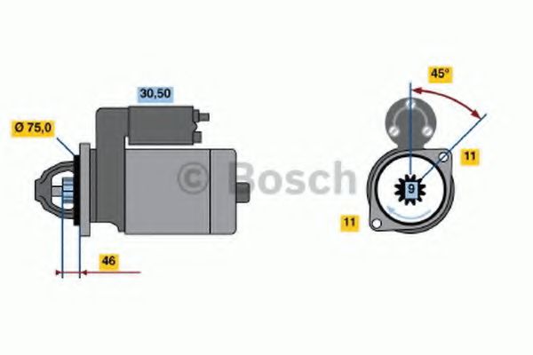 Imagine starter BOSCH 0 986 019 061