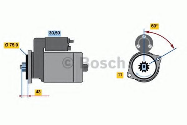 Imagine starter BOSCH 0 986 019 071