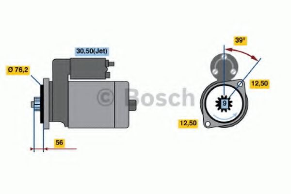 Imagine starter BOSCH 0 986 019 550