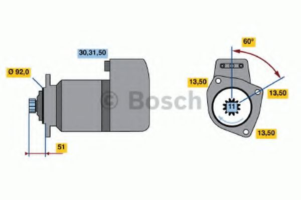 Imagine starter BOSCH 0 986 019 620