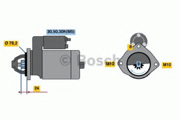 Imagine starter BOSCH 0 986 019 980