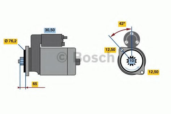 Imagine starter BOSCH 0 986 020 260