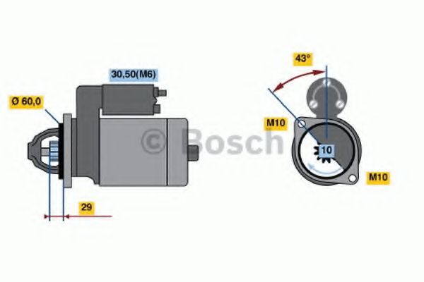 Imagine starter BOSCH 0 986 021 280