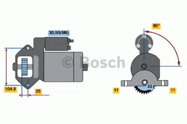 Imagine starter BOSCH 0 986 022 561