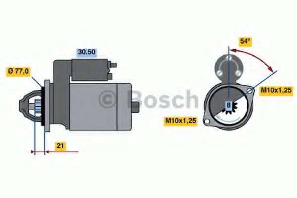 Imagine starter BOSCH 0 986 022 591