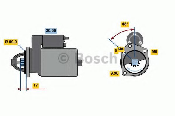 Imagine starter BOSCH 0 986 024 060