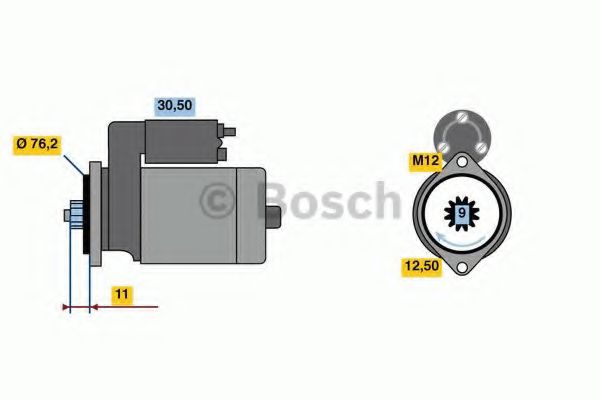 Starter BOSCH 0 986 024 110