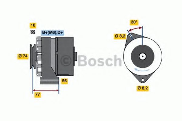 Imagine Generator / Alternator BOSCH 0 986 030 690