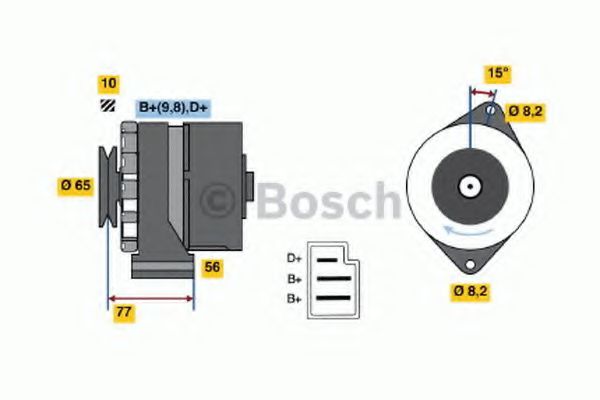 Imagine Generator / Alternator BOSCH 0 986 031 100