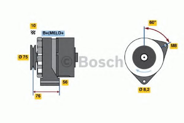 Imagine Generator / Alternator BOSCH 0 986 031 360