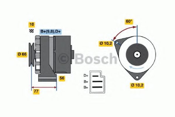 Imagine Generator / Alternator BOSCH 0 986 031 400