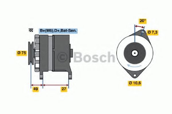 Imagine Generator / Alternator BOSCH 0 986 031 641