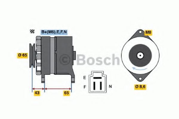 Imagine Generator / Alternator BOSCH 0 986 032 381