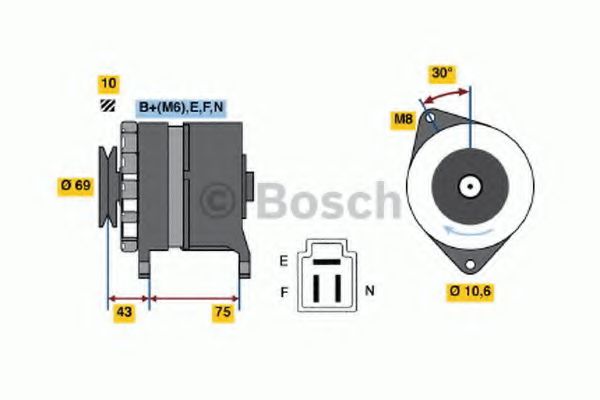 Imagine Generator / Alternator BOSCH 0 986 032 591