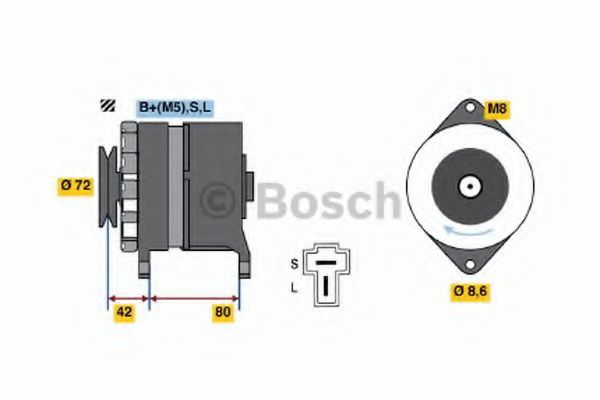 Imagine Generator / Alternator BOSCH 0 986 032 671