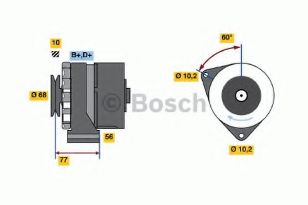 Imagine Generator / Alternator BOSCH 0 986 033 710