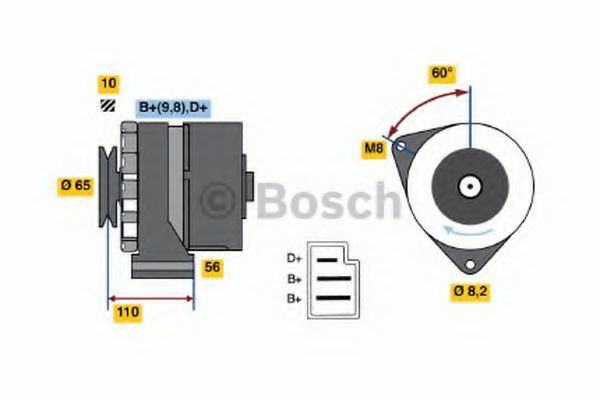 Imagine Generator / Alternator BOSCH 0 986 033 760