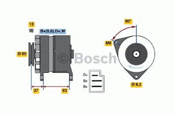 Imagine Generator / Alternator BOSCH 0 986 033 940