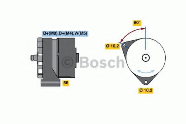 Imagine Generator / Alternator BOSCH 0 986 034 070