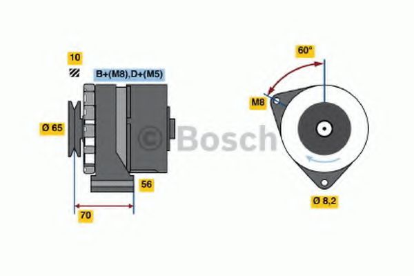 Imagine Generator / Alternator BOSCH 0 986 034 130