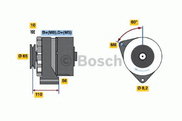 Imagine Generator / Alternator BOSCH 0 986 034 230