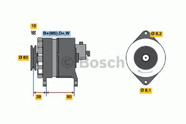 Imagine Generator / Alternator BOSCH 0 986 034 450