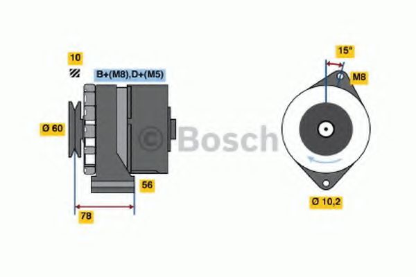 Imagine Generator / Alternator BOSCH 0 986 034 520