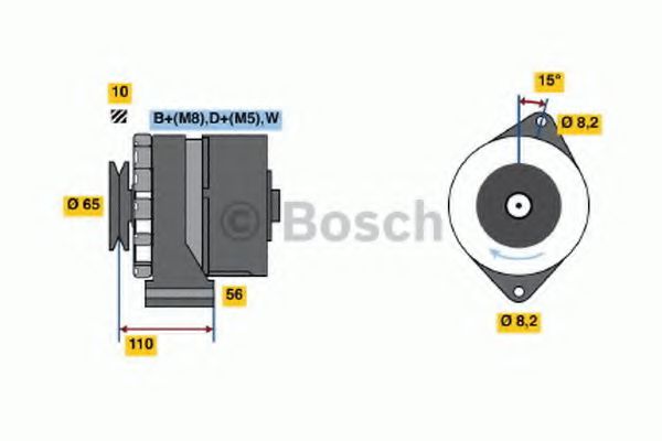 Imagine Generator / Alternator BOSCH 0 986 034 560