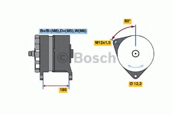 Imagine Generator / Alternator BOSCH 0 986 034 610