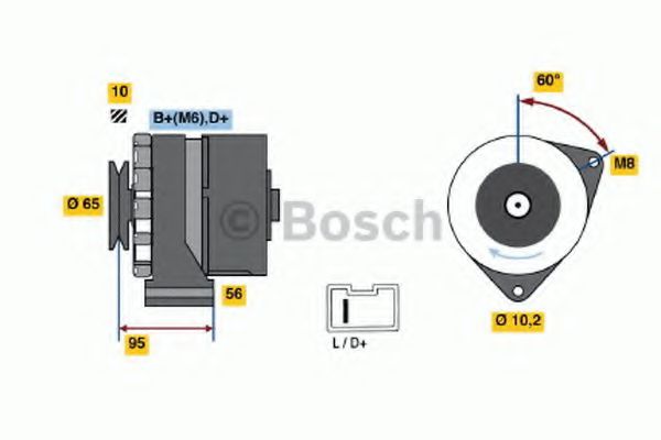 Imagine Generator / Alternator BOSCH 0 986 034 830