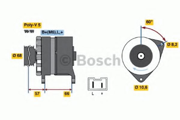 Imagine Generator / Alternator BOSCH 0 986 034 841