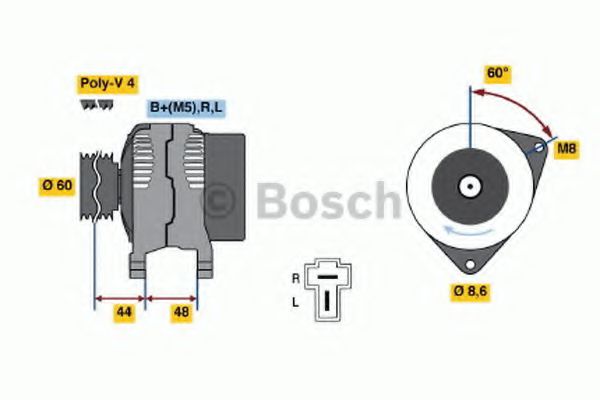 Imagine Generator / Alternator BOSCH 0 986 035 231