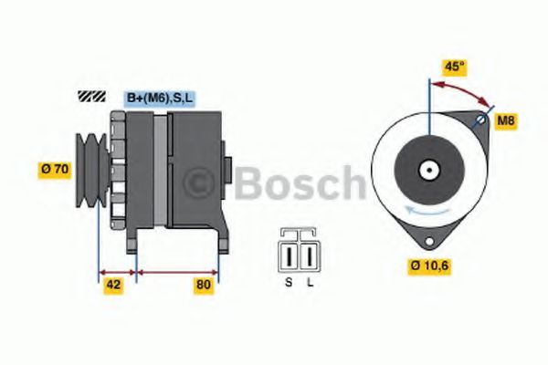 Imagine Generator / Alternator BOSCH 0 986 035 331