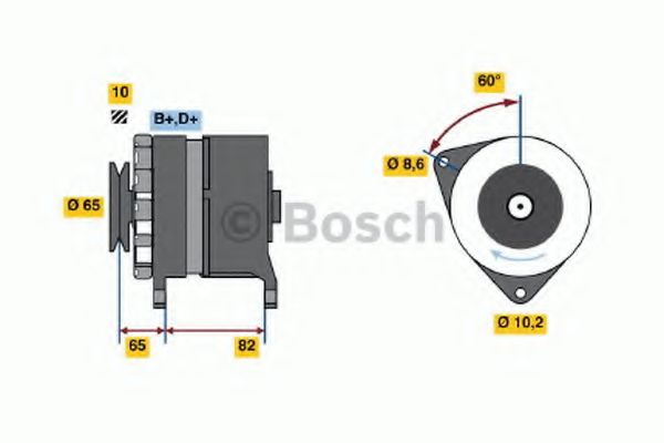 Imagine Generator / Alternator BOSCH 0 986 035 670