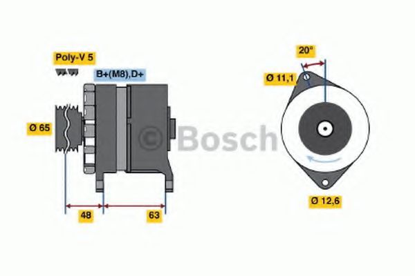 Imagine Generator / Alternator BOSCH 0 986 035 710