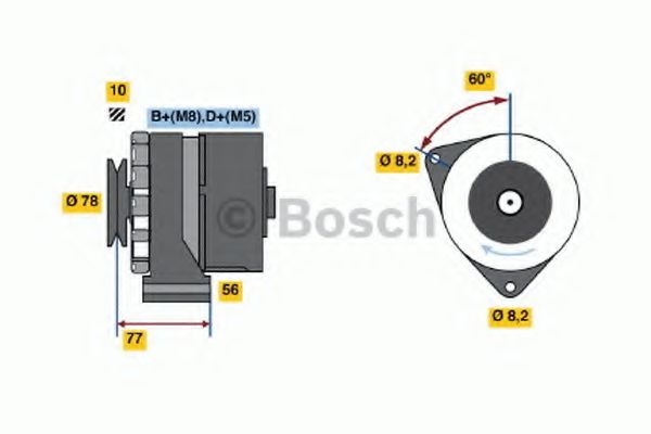 Imagine Generator / Alternator BOSCH 0 986 035 820