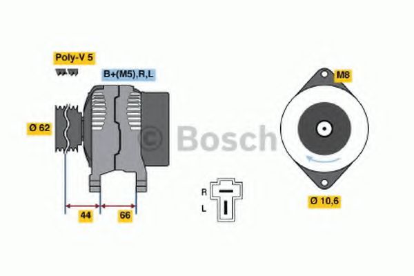 Imagine Generator / Alternator BOSCH 0 986 035 881