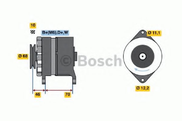 Imagine Generator / Alternator BOSCH 0 986 036 230