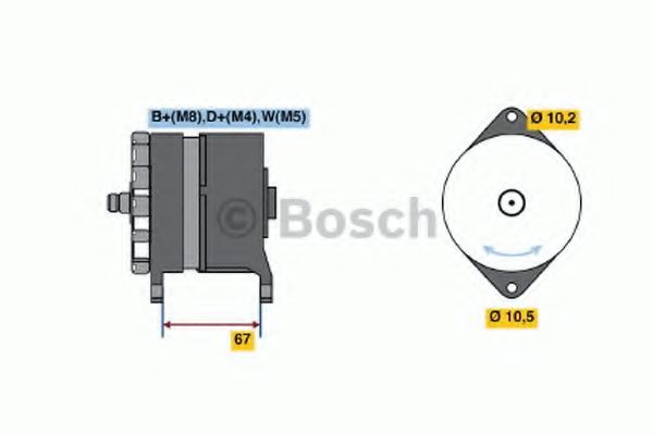 Imagine Generator / Alternator BOSCH 0 986 036 240