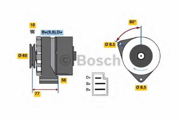 Imagine Generator / Alternator BOSCH 0 986 036 520