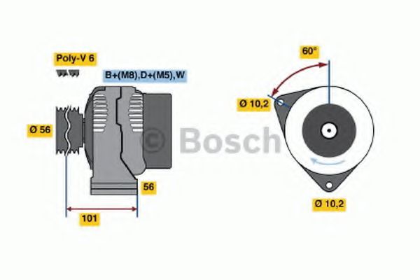 Imagine Generator / Alternator BOSCH 0 986 036 820