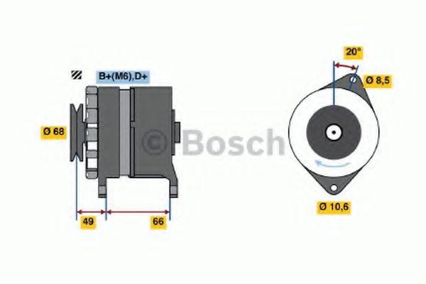 Imagine Generator / Alternator BOSCH 0 986 036 841