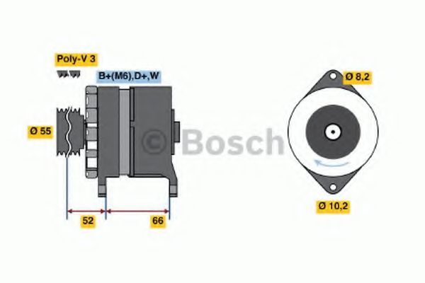 Imagine Generator / Alternator BOSCH 0 986 036 860