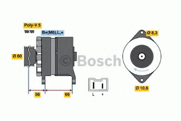 Imagine Generator / Alternator BOSCH 0 986 037 291