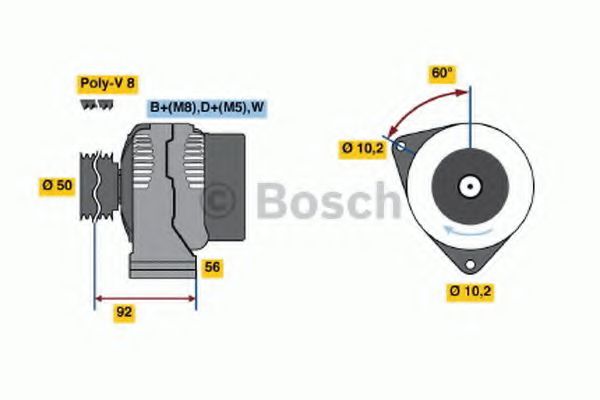 Imagine Generator / Alternator BOSCH 0 986 037 340